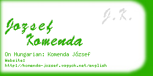 jozsef komenda business card